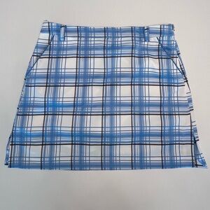 NWOT IZOD Ladies Tennis Golf Pickleball Skort Stretch in Blue & White Size 10